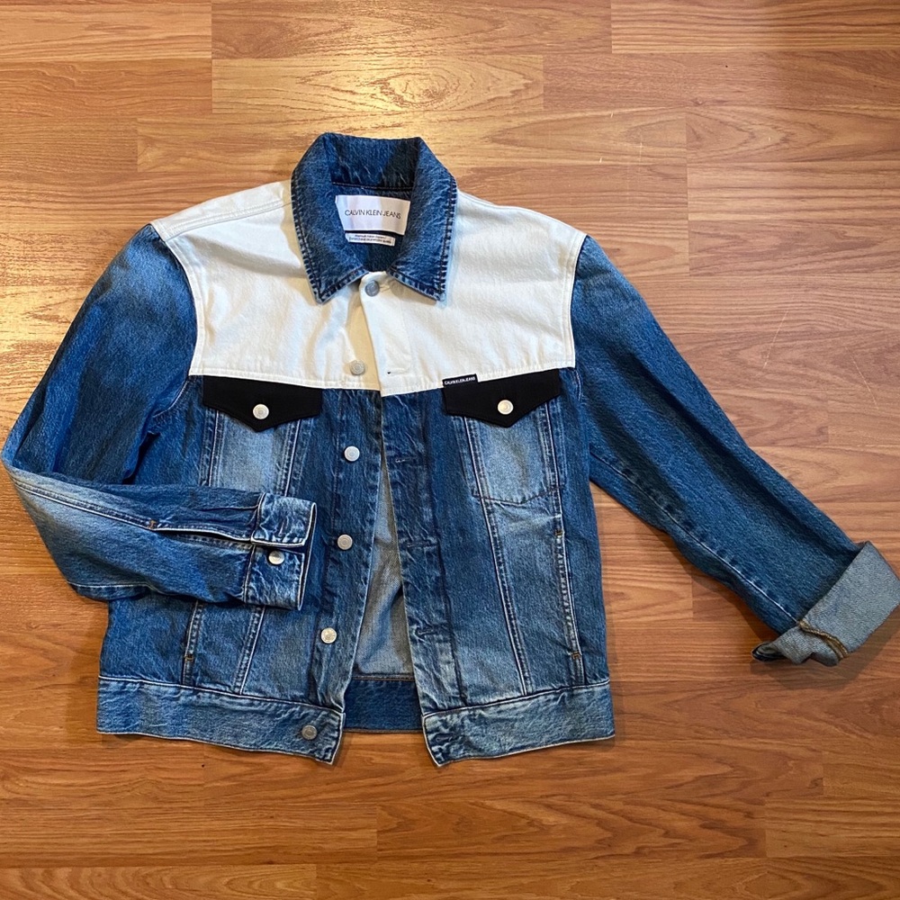 Calvin Klein Jeans Color Block Patch Denim Jacket